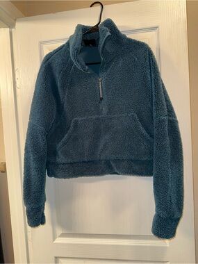 Lululemon Green Sherpa Scuba Pullover Sweater - XS/S